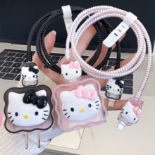 Sanrio 20W Data Cable Protective Case, Kitty Cat Fast Charging Protective Case, KT Cat Protective Case, Girlfriend Gift Charger Case Phone Accessories Charger Protector - Multicolor - View 1