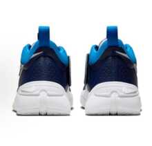 Nike Team Hustle D 11 女款篮球鞋，耐穿、轻便、舒适，适合户外训练，深蓝色，时尚休闲运动鞋，篮球场必备，DV8996-401 - 藍白色 - 查看 4