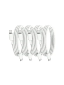 Cable de datos de PVC blanco, set de 4 piezas/3 piezas/2 piezas/1 pieza, cable de carga rápida de 60W PD compatible con iPhone 14 13 12 11 Pro Max Mini 14 8 Plus X XR XS, cable de datos Lightning que soporta carga rápida y sincronización, adecuado para accesorios de juegos y auriculares, regalo para aniversario y celebración de bodas - Blanco C-L - Ver 15