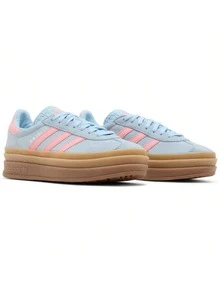 Adidas Gazelle Bold J 'Clear Sky Semi Pink Spark'kid's/Women's -JI3384 - 淺藍色 - 查看 4