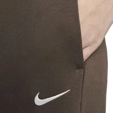 Nike Sportswear Phoenix Fleece Solid Color Lace-Up High-Waisted Wide-Leg Knit Sweatpants, Women's, Brown - Brown - View 6