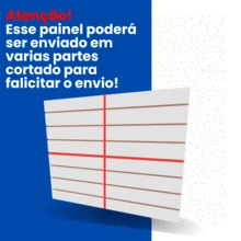 Painel canaletado 80 ganchos 180x180 Branco mdf canaletado - Branco - Visão 4