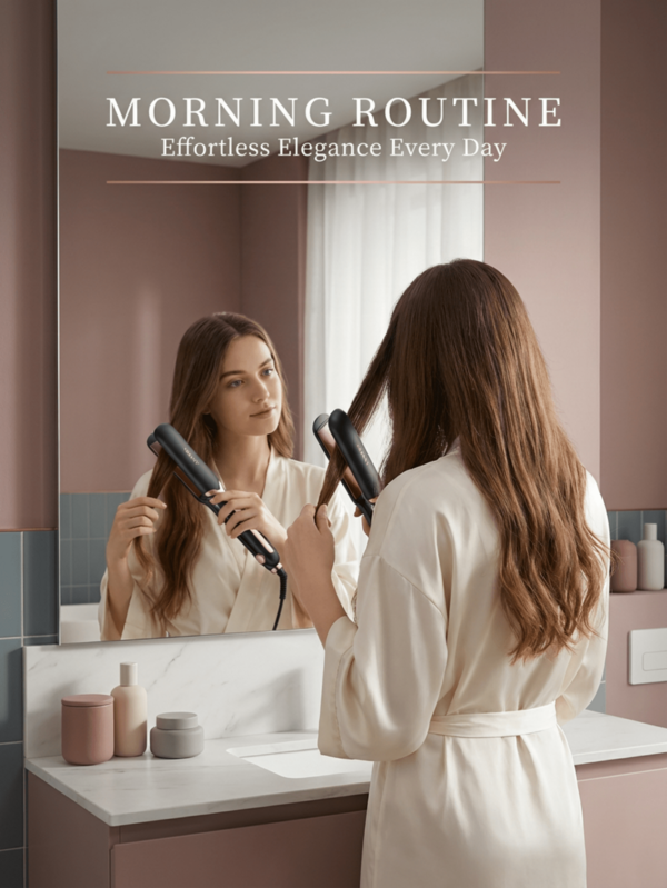 SOKANY SOKNY 1907 Straightener, LCD Display, Multi-Function Styling Curling Iron Tool, Suitable For All Hair Types, Unisex, Digital Temperature Control, Can Style Bangs, Gentle Hair Care, Professional Hairstyling, Ergonomic Design, Precise Styling, Fast Heating, Lightweight & Portable, Negative Ion Technology, Comes With Comb And Hair Clips