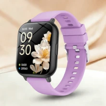 Unisex Smart Watch With Wireless Calling & Message Alerts, Pedometer, Calorie, Distance Tracking, Multi-Sport Modes, Music Control, Remote Camera, Alarm, Metal Case & Silicone Strap, 180mAh Battery, USB Charging, Multi-Function Smart Watch For Smartphones, Holiday Gift - Multicolor - View 15