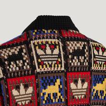 adidas originals CRAFTED JACKET SWEATER 馬年限定 CNY新年款 運動寬鬆翻領長袖針織衫 男女同款 - 黑/白/紅/藍/棕/黃 - 查看 8