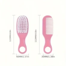 3pcs/Set Cartoon Cute Capybara Print Compact Hair Brush Set, Colorful And Practical. Rounded Handle For Easy Grip, Fine Bristles For Gentle Brushing, Suitable For All Hair Types, Enabling Easy Cleaning And Everyday Hairstyling - Multicolor - View 4