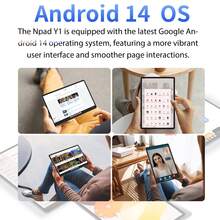 N-OneTablet  NPad Y1 / Procesor UNISOC / Android 13 / 4 GB (LPDDR3) + 64 GB / 10,1-calowy ekran dotykowy IPS (1280 x 800) / Bateria 5000 mAh / Wi-Fi 5 (2,4 GHz + 5 GHz) (bez karty SIM) / Tablet z Wi-Fi / Możliwość rozszerzenia pamięci do 1 TB za pomocą karty SD / Aparat 5 MP + 2 MP - Szary - Zobacz 8