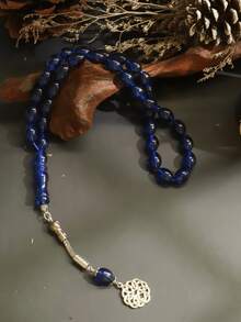 1 cuerda de 33 piezas de cuentas de oración árabes de estilo árabe y del Medio Oriente, cuentas de oración islámicas para dhikr, cuentas de oración de resina - Multicolor - Ver 2