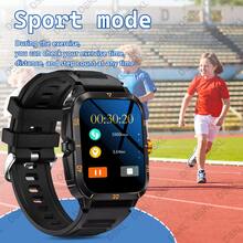 Smartwatch para niños, marcación/llamada inalámbrica, alerta y rechazo de llamadas entrantes, múltiples modos deportivos, fondo de pantalla personalizable, reloj despertador, notificación de mensajes, control de reproducción de música, adecuado para adolescentes, compatible con Android e iOS - Multicolor - Ver 5