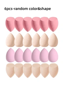Large & Mini Makeup Sponges, Multi-Functional Makeup Blender Sponges, Suitable For All Skin Types, Dry & Wet Use, Non-Absorbing, Natural Makeup Finish, Applicable For Foundation & Concealer, Portable Makeup Sponge, Suitable As Gift For Women,Giveaways,Travel,Cheap Stuff,Travel Essential - 彩色 - 查看 12