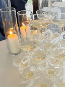 20 piezas de lazos decorativos de poliéster con cuerdas para atar, lazos de cinta rústicos para bodas, San Valentín, Día de la Madre, graduación, vacaciones, decoración del hogar, regalos, empaque de dulces y manualidades - Blanco - Ver 4