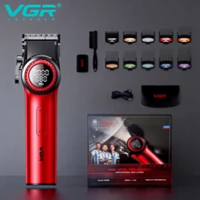 VGR Electric Hair Clipper, High Power 9000 RPM, Wireless Adjustable Speed, Digital Display, Handheld Hair Trimmer, Holiday Gift, Men's Hair Clipper V-001 - Multicolor - View 6
