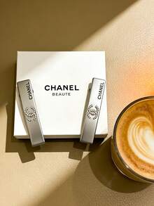 CHANEL Silver Hair Clip, Side Part Hair Clip, Elegant Women Hair Accessory - Silver - View 1