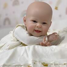 Reborn Baby Doll, Realistic Newborn, Silicone Body, On - Gold - View 2
