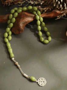 1 cuerda de 33 piezas de cuentas de oración árabes de estilo árabe y del Medio Oriente, cuentas de oración islámicas para dhikr, cuentas de oración de resina - Multicolor - Ver 1