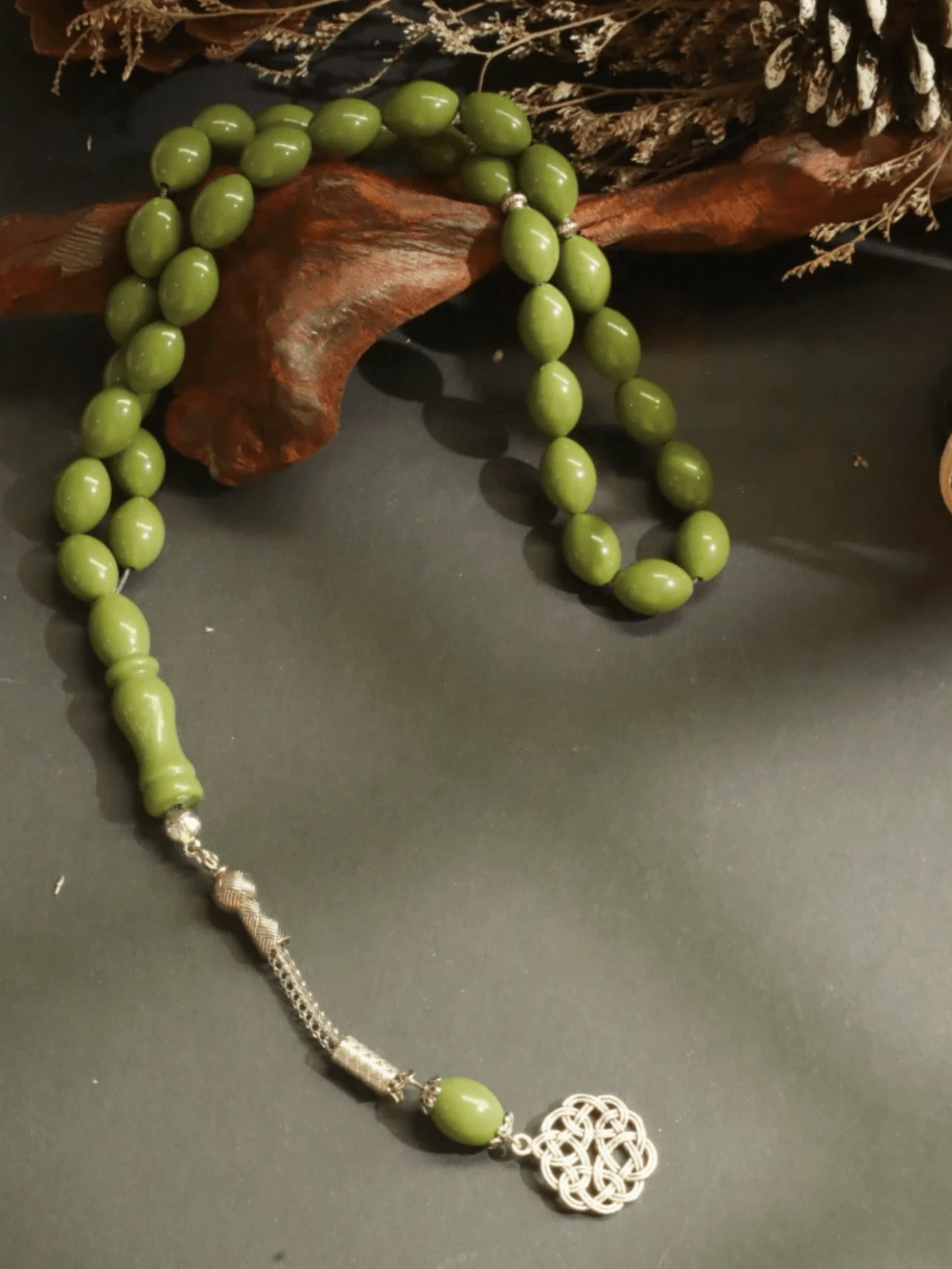 1 cuerda de 33 piezas de cuentas de oración árabes de estilo árabe y del Medio Oriente, cuentas de oración islámicas para dhikr, cuentas de oración de resina - Multicolor - Ver 1