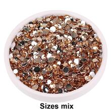 2mm-6mm Mixed Size, 2000pcs/Pack, Multi-Color, Flat Back Round Crystal Rhinestone Gems, DIY Nail Art Stones, Diamond Design Accessories, Glitter Nail Stickers Decor, Suitable For Phone Cases, Clothes, Bags, Shoes, Crafts. Nail Art Supplies, Nail Decorations. - Multicolor - View 16