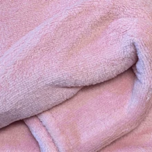 Set Of 2 Soft Microfiber Baby Blankets - Gray/Pink Baby - View 3