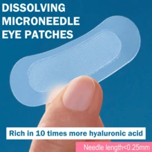 4pcs Hyaluronic Acid Micro-Needle Eye Mask Patches, Enriched With Retinol And Peptides, Suitable For Eyes, Face And Nose, Provide Deep Hydration, Fade Spots And Brighten Skin. Needle Length Less Than 0.25mm. - Multicolor - View 10