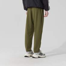 adidas 訓練舒適透氣休閒百搭運動褲 男款 橄欖綠 - 橄欖綠 - 查看 3