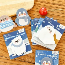 120张卡通动物可爱便签纸，4种设计，每种30张，精美留言便签本，创意文具礼品，美术工艺用品，礼品包装标签，返校季，教室，办公室，美术用品 - 4pcs - 查看 6