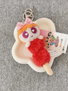 The Powerpuff Girls Strawberry Tanghulu Character Keychain Bag Charm Pendant, Cartoon Dessert-Inspired Design Featuring Strawberry Skewer Detail and Sweet Expression Elements, Soft-Touch Fabric Surface with Fine Stitching and Refined Craftsmanship, Keyweight Hpack Ynament Character Collectible for Daily Styling Display Decoration and Desk Accent, Eye-Catching Food-Themed Cartoon Accessory for Character Fans and Art Figure Collectors, Charming Gift Choice for Friends Couples Birthdays Holidays and Special Celebration Moments - 彩色 - 查看 5