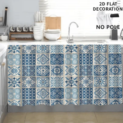 1 pieza Mantel con estampado, Cortina pequeña de cocina, Cortina de gabinete con ojales, Fácil de colgar, 100% poliéster, Rectangular, Tejido, Lavable a máquina, Decoración y accesorios de cocina, Adecuado para gabinetes de cocina y decoración del hogar