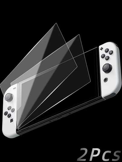 2pcs Ultra-Clear Tempered Glass Screen Protector For Nintendo Switch 2/Switch/Switch OLED/Switch Lite, Full Coverage, Easy Installation, Anti-Scratch, Anti-Shatter, High Definition, Suitable As Birthday/Easter/Christmas Gift For Family, Friends, Boyfriend/Girlfriend