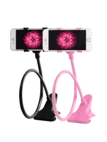 Adjustable Lazy Bracket 1pc Universal Flexible Gooseneck Phone Holder, 360° Rotatable Bed/Desk Clamp Stand, Compatible With Apple And Android Phones, Great Gift For Birthday, Family And Friends, Suitable For Office, Dorm And Home Use, Spring Gift - Multicolor - View 17