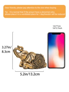 1 Giá đỡ nến hình voi vàng cổ điển - Tượng voi ngồi hoặc nằm trang trí, Khay nến phòng ngủ/phòng khách, Quà tặng tốt nghiệp hoặc tân gia. Giá đỡ nến tealight hình voi vàng sang trọng với lớp mạ vàng cổ điển và họa tiết Bohemian tinh tế. Hoàn hảo để tạo thêm không khí ấm cúng cho bất kỳ căn phòng nào. Biểu tượng cho may mắn và sự tích cực. Tuyệt vời để trang trí nhà cửa hoặc làm quà tặng. - D - Xem 11