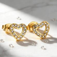 VceTd 女士耳钉 - 金黃色 - 查看 5