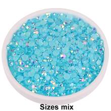 2mm-6mm Mixed Size, 2000pcs/Pack, Multi-Color, Flat Back Round Crystal Rhinestone Gems, DIY Nail Art Stones, Diamond Design Accessories, Glitter Nail Stickers Decor, Suitable For Phone Cases, Clothes, Bags, Shoes, Crafts. Nail Art Supplies, Nail Decorations. - Multicolor - View 83