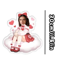 I Can Customize A 3D Portrait Photo Pillow For You Based On Your Favorite 1 Custom Fabric Photo. The Pillow Will Be Double-Sided Printed, Making It A Great Wedding Gift Or Room Decor. I Can Create An Asymmetrical Shaped, Soft And Personalized Mini Portrait Pillow That Captures Your Unique Style And Personalized. - Model a - View 14
