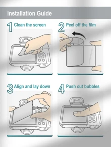 3 piezas Protector de pantalla de vidrio templado de 0,3 mm de ultra alta dureza 9H para cámara Canon SX740 HS/SX730 HS - Película protectora de alta definición para pantalla LCD, antiarañazos, brillante, resistente a arañazos, alta claridad, fácil de instalar, accesorio para pantalla de cámara - 3 piezas, transparente - Ver 9