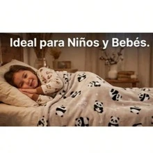 B&W Panda Bear Baby Fabric Quilt 100% Cotton 55"* 85" - Blanco y Negro - Ver 4