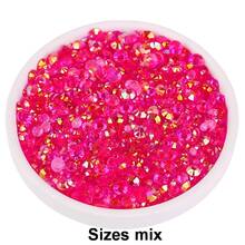 2mm-6mm Mixed Size, 2000pcs/Pack, Multi-Color, Flat Back Round Crystal Rhinestone Gems, DIY Nail Art Stones, Diamond Design Accessories, Glitter Nail Stickers Decor, Suitable For Phone Cases, Clothes, Bags, Shoes, Crafts. Nail Art Supplies, Nail Decorations. - Multicolor - View 56