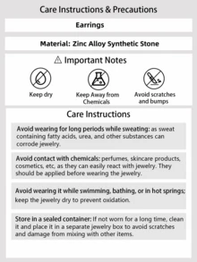 一对波西米亚风时尚创意心形绿松石极简设计耳环，适合女性日常佩戴和情人节佩戴。 - 耳環 - 查看 6