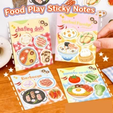 80pcs Cute Memo Pad, 4 Designs 20pcs Each, Creative Stationery Gifts, Back To School Supplies, Classroom & Office Supplies, Art Supplies - 4pcs - View 2