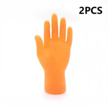 2/10pcs Random Color And Style Mini Rubber Finger Puppets - Realistic Cute Finger Toys - Puppet Show Prank Party Favors - Pet Cat Interactive Toys - Office Stress Relief Prank Gifts - Multicolor - View 15
