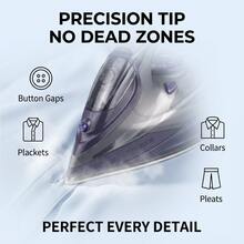 SOKANY 2071 Steam Iron, Handheld Dry & Wet Ironing Machine, Ceramic Soleplate For Quick Wrinkle Removal - Dusty Purple - View 2