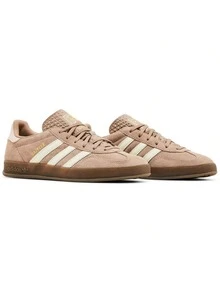 Adidas Originals Gazelle Indoor Beige Better Scarlet Casual Sneakers Women's JS1402 | Retro Heritage Style, Timeless Silhouette - màu nâu - Xem 3