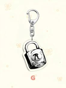 1个亚克力卡通娜娜钥匙扣，可爱草莓玻璃/707钥匙形状和黑色石头元素，Y2K原宿创意背包挂件，手机和汽车配件，包包挂饰粉丝礼物 - 彩色 - 查看 9