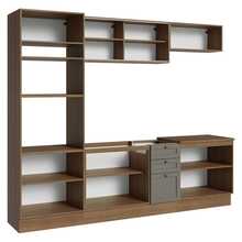 Cocina Integral Completa Modular Madesa Vik 270cm MG 06 - Marrón y Gris - Ver 10