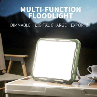 Multi-Function Outdoor Camping Light, 3-Color Lighting, Portable Handheld Floodlight, Super Long Lasting, Emergency, Suitable For Outdoor Work
