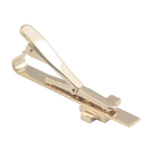 2 piezas de Clips de corbata con forma de cruz, combinación de oro y plata, accesorio para trajes de hombre, primavera/otoño - Multicolor - Ver 3