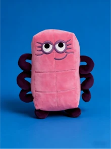 1-10数字积木毛绒玩具，柔软填充动物玩具，幼儿数字学习玩具，柔软填充玩具，儿童生日礼物，春夏款 - 彩色 - 查看 21