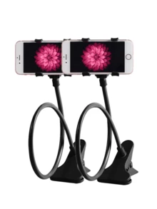 Adjustable Lazy Bracket 1pc Universal Flexible Gooseneck Phone Holder, 360° Rotatable Bed/Desk Clamp Stand, Compatible With Apple And Android Phones, Great Gift For Birthday, Family And Friends, Suitable For Office, Dorm And Home Use, Spring Gift - Multicolor - View 16