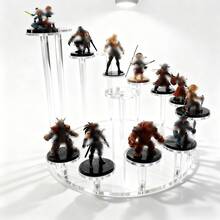 A Set Of 13 Heads Multi-Functional Durable Transparent Display Rack, High-End Acrylic Storage Display Rack, Jewelry Display Rack, Cupcake Display Rack, Perfume Display Rack, Doll Display Rack, Festival, Daily Use, And Gift Giving - Clear - View 10