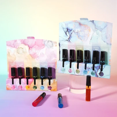 6pcs Golden Powder Pigment Ink, Essential For Journaling Enthusiasts - DIY Hand-Painted Plant Rubbing Dye, Pigment Powder For Paint, Creative Projects, Artistic Expression, Aesthetic Dye, Decorative Ink, Smooth Application, Premium Pigments, Craft Supplies, Calligraphy Lovers, Stationery Collectors