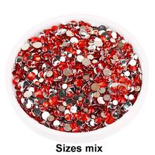 2mm-6mm Mixed Size, 2000pcs/Pack, Multi-Color, Flat Back Round Crystal Rhinestone Gems, DIY Nail Art Stones, Diamond Design Accessories, Glitter Nail Stickers Decor, Suitable For Phone Cases, Clothes, Bags, Shoes, Crafts. Nail Art Supplies, Nail Decorations. - Multicolor - View 25